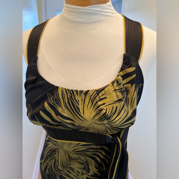 Black Satin Bebe Dress - Picture 6 of 12